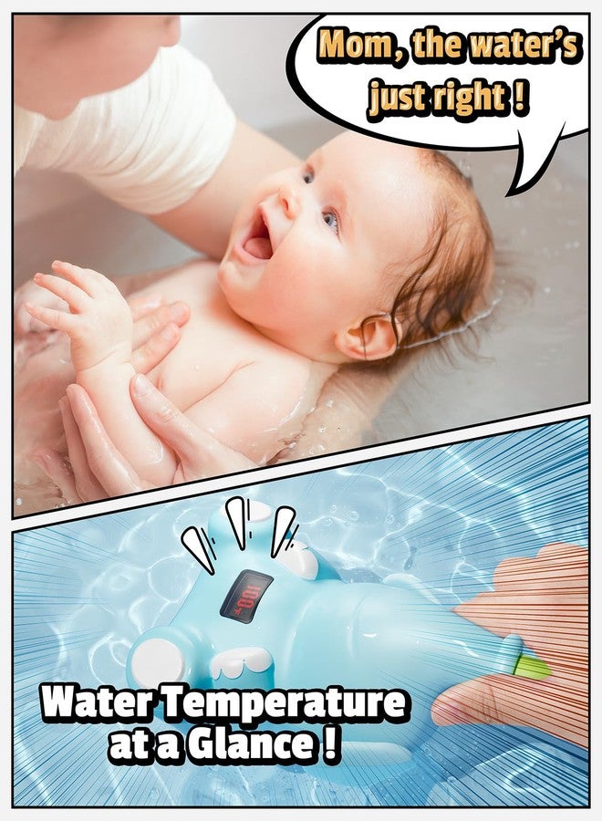 HEMRLY Baby Bath Toys, LED Water Temperature Display, Bath Toys for Infants 6-12 Months with Three Shower Heads, Baby Shower Head for Bath IPX7 Waterproof , Baby Gift for Girls & Boys, Automatic V1 - Image 4